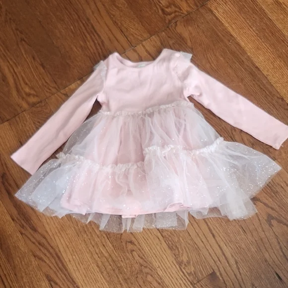 Joie Sparkling Pink and White Kids Dance Costume - Picture 1 of 4